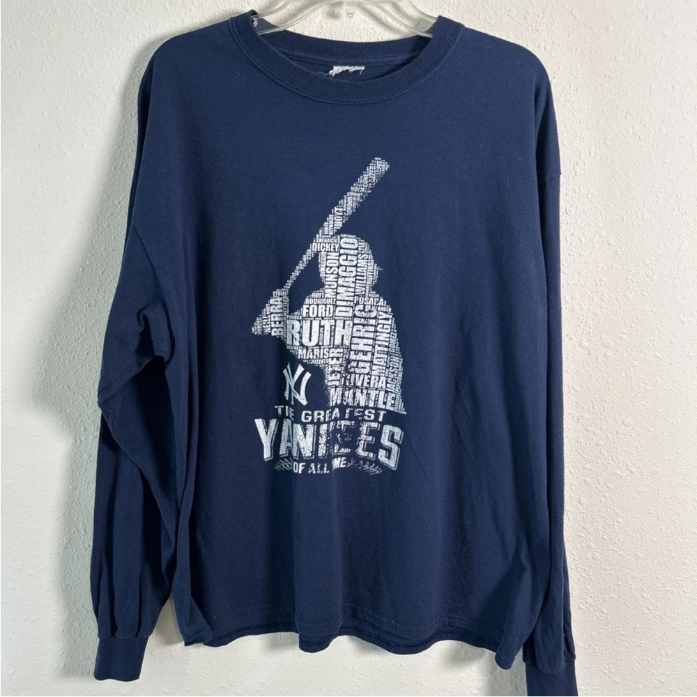 New York Yankees Greatest Of All Time Long Sleeve Collage T-Shirt Size L/XL MLB